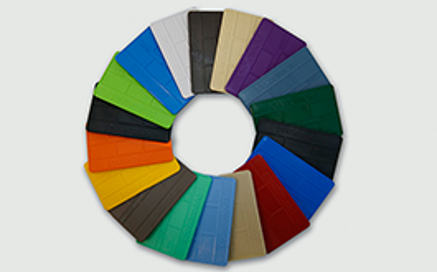 Rotator multi color wheel sample plaques