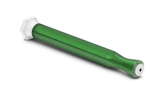 Green overmold part